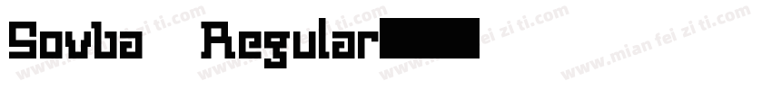 Sovba Regular字体转换